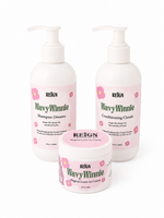 REIGN Full Crown Set all three clean curl care products for Type 2 and Type 3 curly hair
